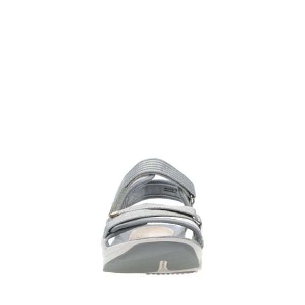 Clarks Womens Tri Walk Sandals White | CA-6094285